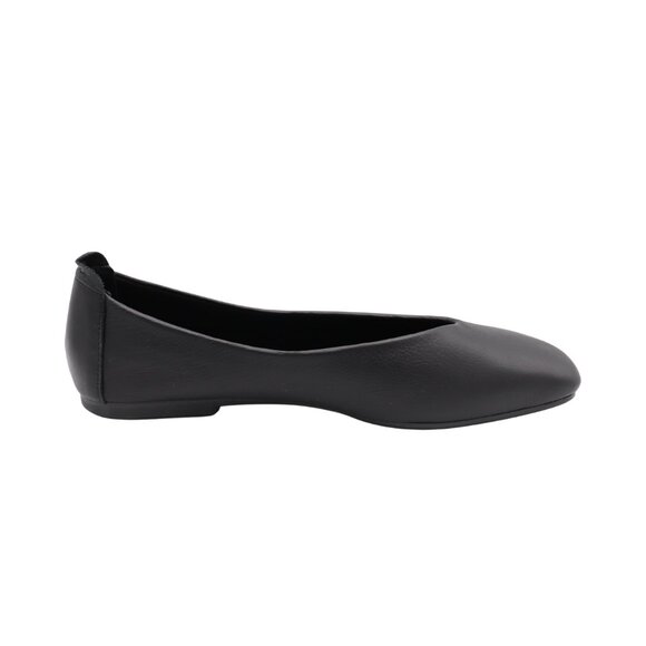 Avah Black leather Flats - Picture 4 of 7